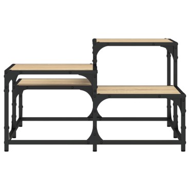 vidaXL Τραπεζάκι Σαλονιού Sonoma Δρυς 68x68x40cm Επεξεργ. Ξύλο 1 τεμ.