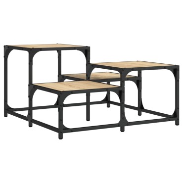 vidaXL Τραπεζάκι Σαλονιού Sonoma Δρυς 68x68x40cm Επεξεργ. Ξύλο 1 τεμ.