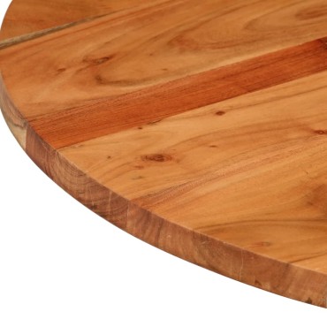 vidaXL Επιφάνεια Τραπεζιού Στρογγυλή 70x2,5cm Μασίφ Ξύλο Ακακίας 1 τεμ.