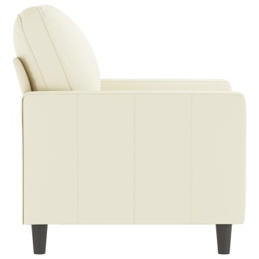 vidaXL Πολυθρόνα Κρεμ Βελούδινη 78x77x80cm 1 τεμ. Γωνιακός