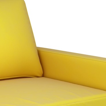 vidaXL Πολυθρόνα Κίτρινο Βελούδινη 78x77x80cm 1 τεμ. Γωνιακός