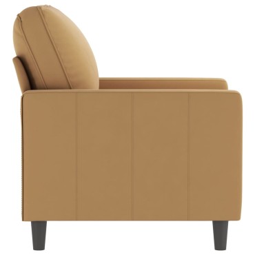 vidaXL Πολυθρόνα Καφέ Βελούδινη 78x77x80cm 1 τεμ. Γωνιακός