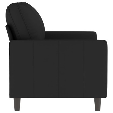 vidaXL Καναπές Διθέσιος Μαύρο Βελούδινος 138x77x80cm 1 τεμ.