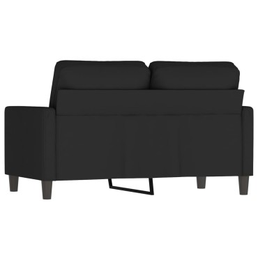 vidaXL Καναπές Διθέσιος Μαύρο Βελούδινος 138x77x80cm 1 τεμ.