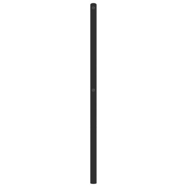 vidaXL Κεφαλάρι Μαύρο Μεταλλικό 125x3x90cm 1 τεμ.