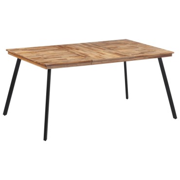 vidaXL Τραπεζαρία 169x98,5x76cm από Μασίφ Ξύλο Teak 1 τεμ.