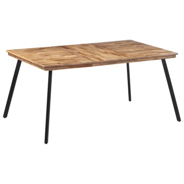 vidaXL Τραπεζαρία 169x98,5x76cm από Μασίφ Ξύλο Teak 1 τεμ.