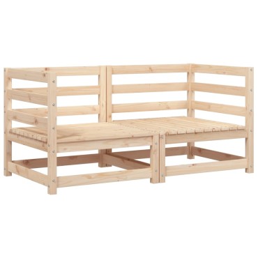 vidaXL Καναπέδες Κήπου Γωνιακοί 2 τεμ. 70x70x67cm Μασίφ Ξύλο Πεύκου