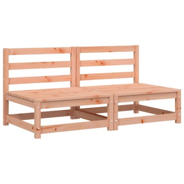 vidaXL Καναπέδες Κήπου Χωρ. Μπράτσα 2 τεμ. 70x70x67cm Μασίφ Ψευδοτσούγκα Διθέσιος