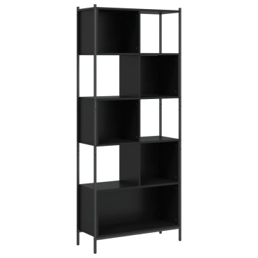 vidaXL Βιβλιοθήκη Μαύρη 72x28x172cm από Επεξεργασμένο Ξύλο 1 τεμ.