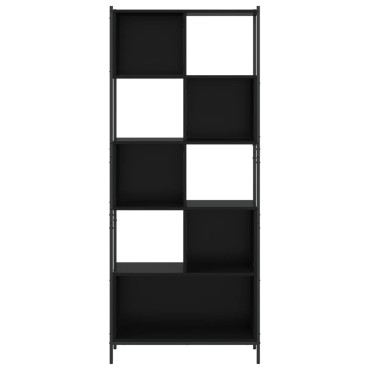 vidaXL Βιβλιοθήκη Μαύρη 72x28x172cm από Επεξεργασμένο Ξύλο 1 τεμ.