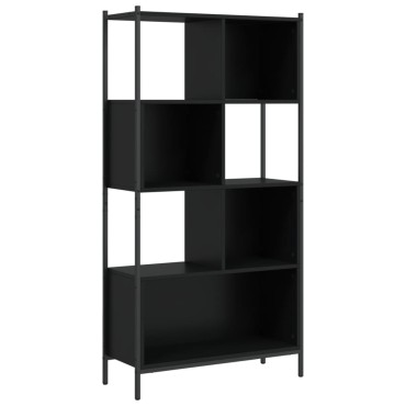 vidaXL Βιβλιοθήκη Μαύρη 72x28x172cm από Επεξεργασμένο Ξύλο 1 τεμ.