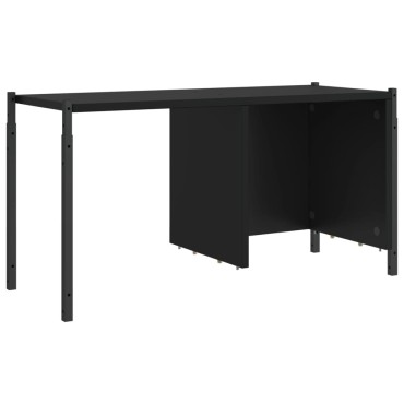 vidaXL Βιβλιοθήκη Μαύρη 72x28x172cm από Επεξεργασμένο Ξύλο 1 τεμ.