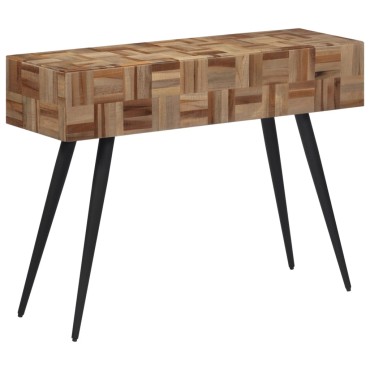 vidaXL Τραπέζι Κονσόλα 110x34x80cm από Μασίφ Ανακυκλωμένο Teak 1 τεμ.