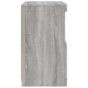 vidaXL Μπουφές με LED Γκρι Sonoma 41x37x67cm 1 τεμ.