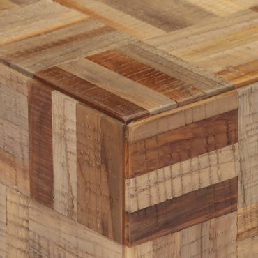 vidaXL Τραπεζάκι Σαλονιού Γκρι 55x55x40cm Μασίφ Ανακυκλωμένο Ξύλο Teak 1 τεμ.
