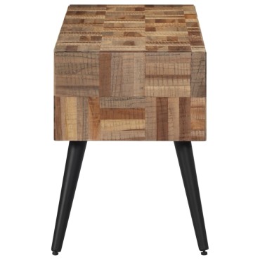 vidaXL Πάγκος 110x35x45cm από Μασίφ Ανακυκλωμένο Teak