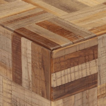 vidaXL Πάγκος 110x35x45cm από Μασίφ Ανακυκλωμένο Teak