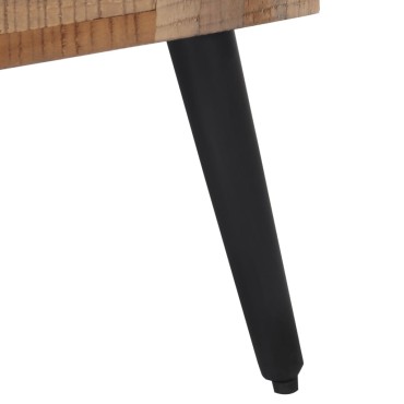 vidaXL Πάγκος 110x35x45cm από Μασίφ Ανακυκλωμένο Teak