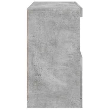 vidaXL Μπουφές με LED Γκρι Σκυροδέματος 60x37x67cm 1 τεμ.