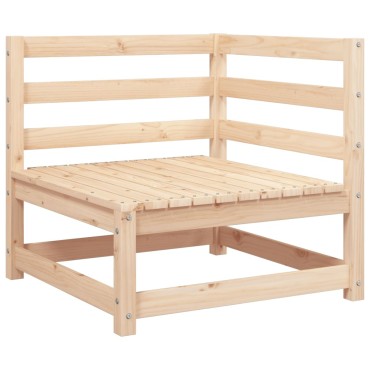 vidaXL Καναπές Κήπου Γωνιακός 70x70x67cm από Μασίφ Ξύλο Πεύκου 1 τεμ.