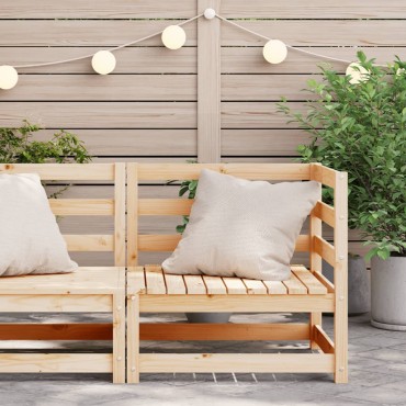 vidaXL Καναπές Κήπου Γωνιακός 70x70x67cm από Μασίφ Ξύλο Πεύκου 1 τεμ.