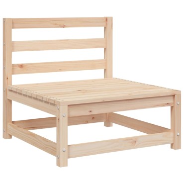 vidaXL Καναπέδες Κήπου Χωρίς Μπράτσα 3 τεμ. 70x70x67cm Μασίφ Ξύλο Πεύκου Τριθέσιος