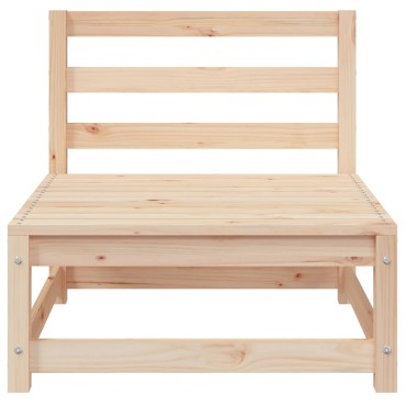 vidaXL Καναπέδες Κήπου Χωρίς Μπράτσα 3 τεμ. 70x70x67cm Μασίφ Ξύλο Πεύκου Τριθέσιος