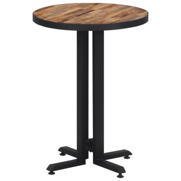 vidaXL Τραπέζι Bistro Στρογγυλό 55x76cm Μασίφ Ανακυκλωμένο Ξύλο Teak 1 τεμ.