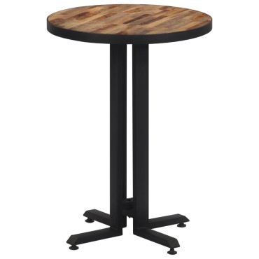 vidaXL Τραπέζι Bistro Στρογγυλό 55x76cm Μασίφ Ανακυκλωμένο Ξύλο Teak 1 τεμ.