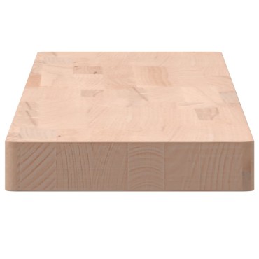 vidaXL Ράφι Τοίχου 100x20x4cm από Μασίφ Ξύλο Οξιάς 1 τεμ.