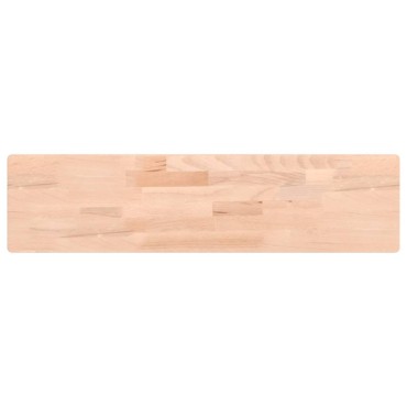 vidaXL Ράφι Τοίχου 80x20x4cm από Μασίφ Ξύλο Οξιάς 1 τεμ.