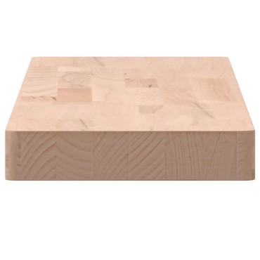 vidaXL Ράφι Τοίχου 80x20x4cm από Μασίφ Ξύλο Οξιάς 1 τεμ.