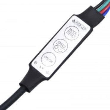 vidaXL Έπιπλο Τηλεόρασης με LED Λευκό 290 x 36,5 x 40 εκ.