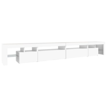 vidaXL Έπιπλο Τηλεόρασης με LED Λευκό 290 x 36,5 x 40 εκ.
