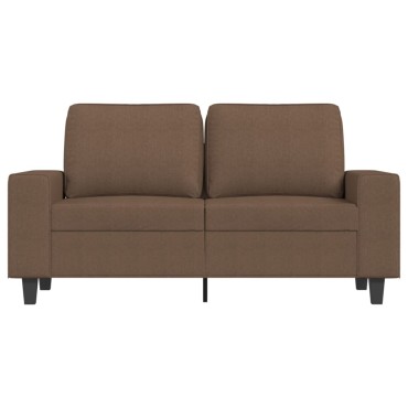 vidaXL Καναπές Διθέσιος Καφέ Υφασμάτινος 154x77x80cm 1 τεμ.