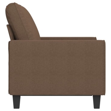 vidaXL Καναπές Διθέσιος Καφέ Υφασμάτινος 154x77x80cm 1 τεμ.