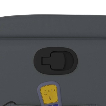 vidaXL Πολυθρόνα Μασάζ Ανακλινόμενη με Ανύψωση Γκρι Συνθετικό Δέρμα 1 τεμ.