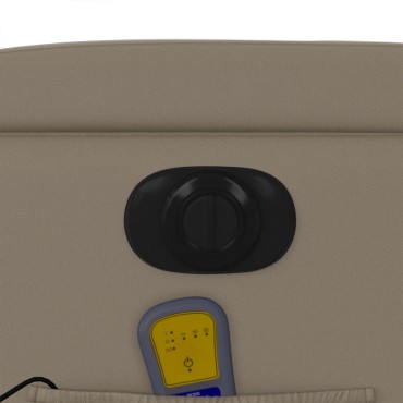 vidaXL Πολυθρόνα Μασάζ Ανακλινόμενη με Ανύψωση Συνθ. Δέρμα 77x94,5x100cm 1 τεμ.