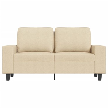 vidaXL Καναπές Διθέσιος Κρεμ Υφασμάτινος 154x77x80cm 1 τεμ.