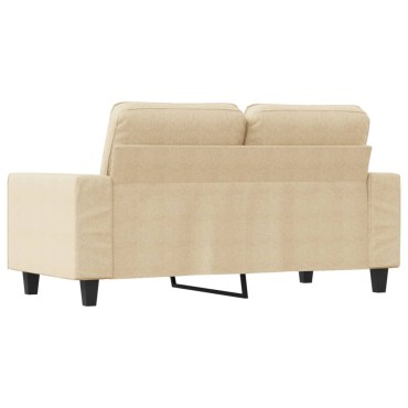 vidaXL Καναπές Διθέσιος Κρεμ Υφασμάτινος 154x77x80cm 1 τεμ.