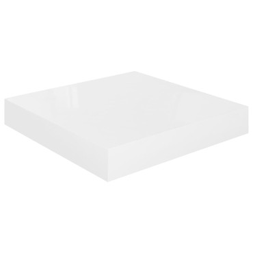vidaXL Ράφι Τοίχου Γυαλιστερό Γκρι 23x23,5x3,8cm MDF 1 τεμ.