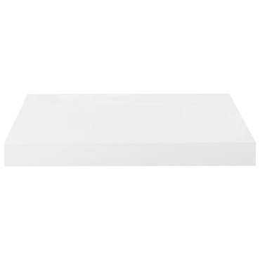 vidaXL Ράφια Τοίχου Γυαλιστερά Άσπρα 2 τεμ. 40x23x3,8cm MDF