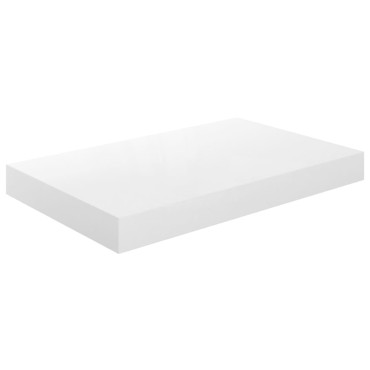 vidaXL Ράφια Τοίχου Γυαλιστερά Άσπρα 4 τεμ. 40x23x3,8cm MDF