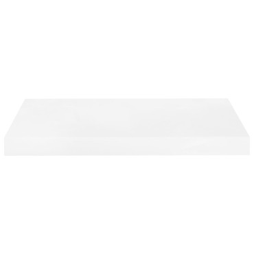 vidaXL Ράφια Τοίχου Γυαλιστερά Άσπρα 4 τεμ. 50x23x3,8cm MDF