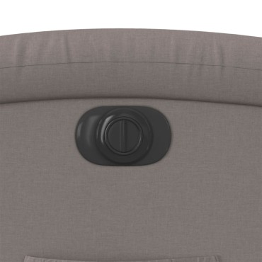 vidaXL Πολυθρόνα Ηλεκτρική Ανακλ.Taupe Υφασμάτινη 70x93x101cm 1 τεμ.