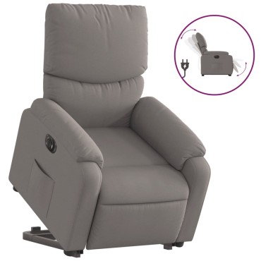vidaXL Πολυθρόνα Ηλεκτρική Ανακλ.Taupe Υφασμάτινη 75x99x99cm 1 τεμ.