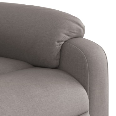vidaXL Πολυθρόνα Ηλεκτρική Ανακλ.Taupe Υφασμάτινη 75x99x99cm 1 τεμ.