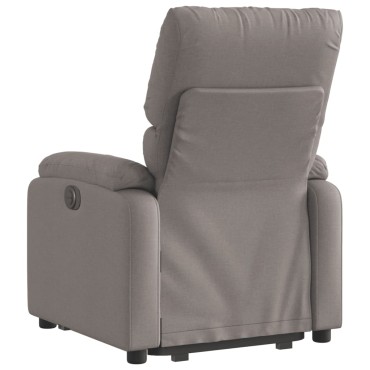 vidaXL Πολυθρόνα Ηλεκτρική Ανακλ.Taupe Υφασμάτινη 75x99x99cm 1 τεμ.