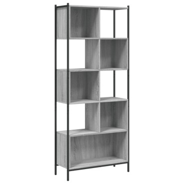 vidaXL Βιβλιοθήκη Γκρι Sonoma 72x28x172cm από Επεξεργασμένο Ξύλο 1 τεμ.